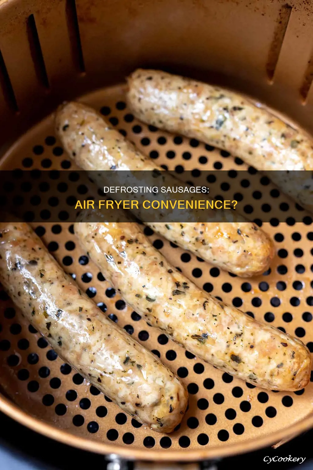 can i defrost sausages in the air fryer