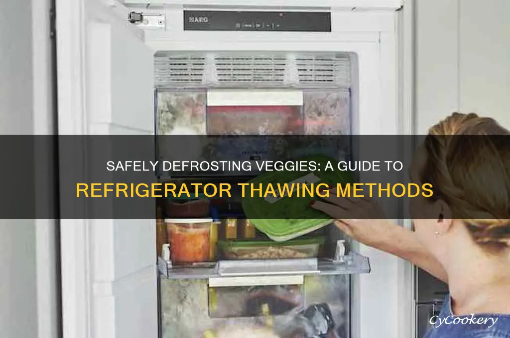 can i defrost veggies in the refrigerator