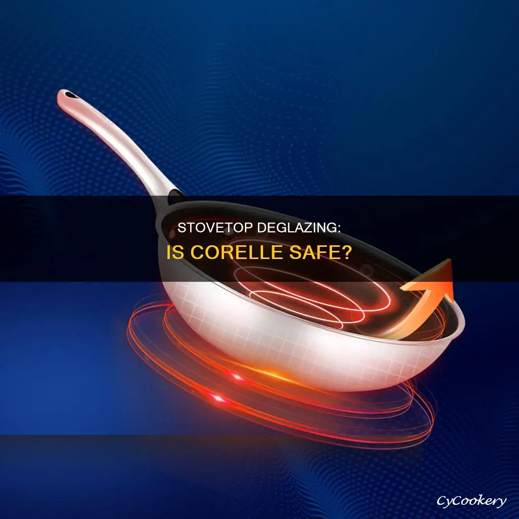 can I deglaze a correlle baking pan on the stove