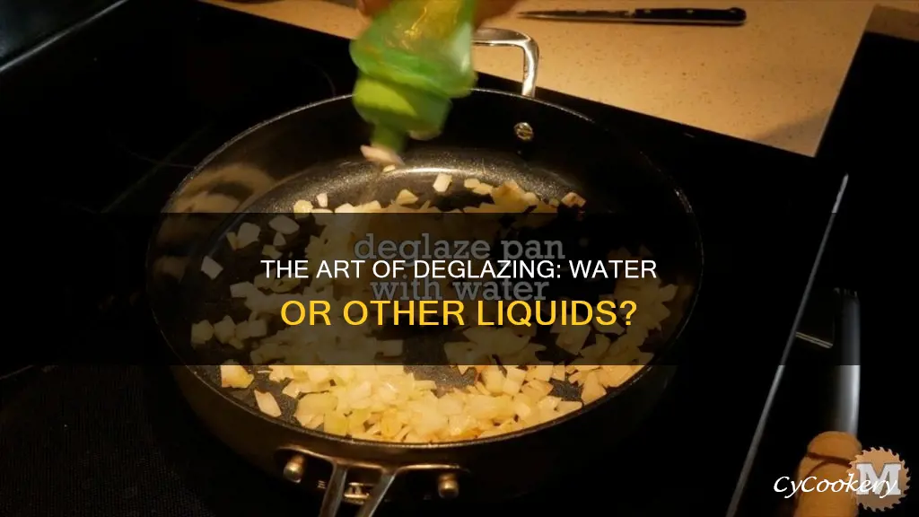 can I deglaze a pan with water