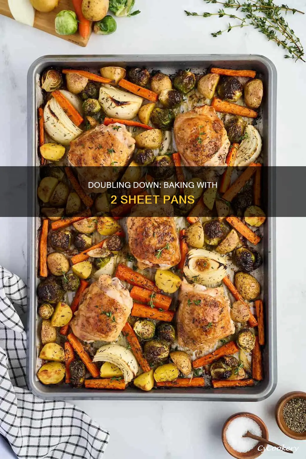 can I double a recipe for 1 2 sheet pan