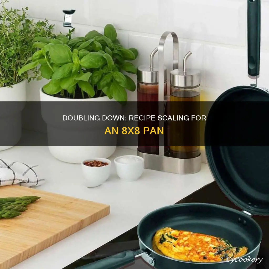 can I double a recipe for an 8x8 pan