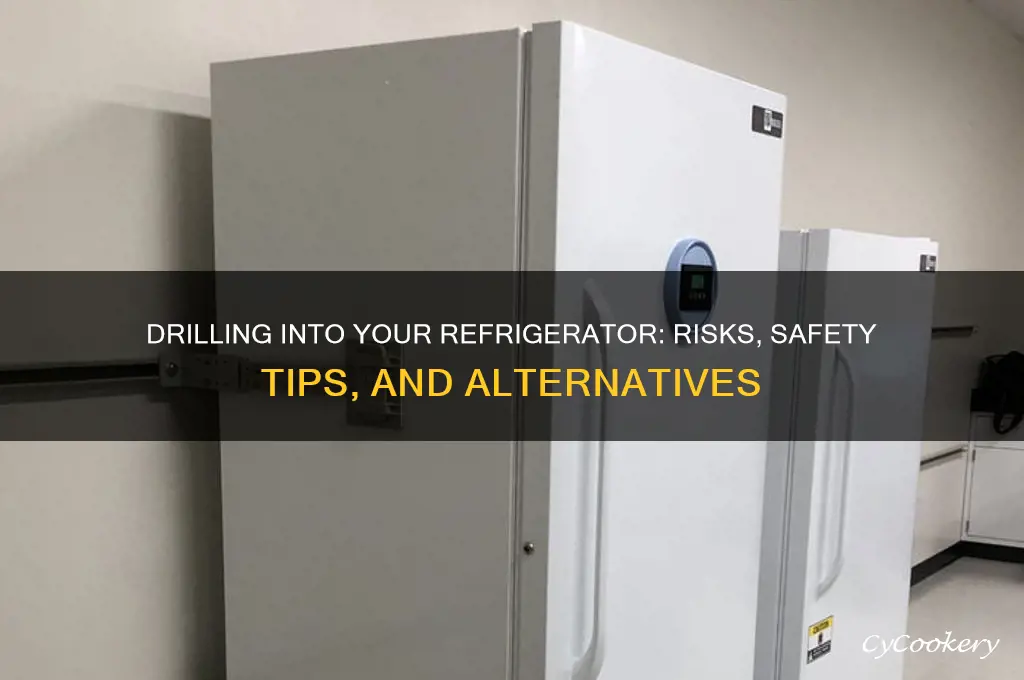 can i drill into my refrigerator