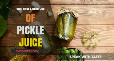 Is Drinking a Whole Jar of Pickle Juice Safe or Risky?