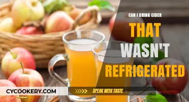 Unrefrigerated Cider: Safe to Drink or Risky Choice?