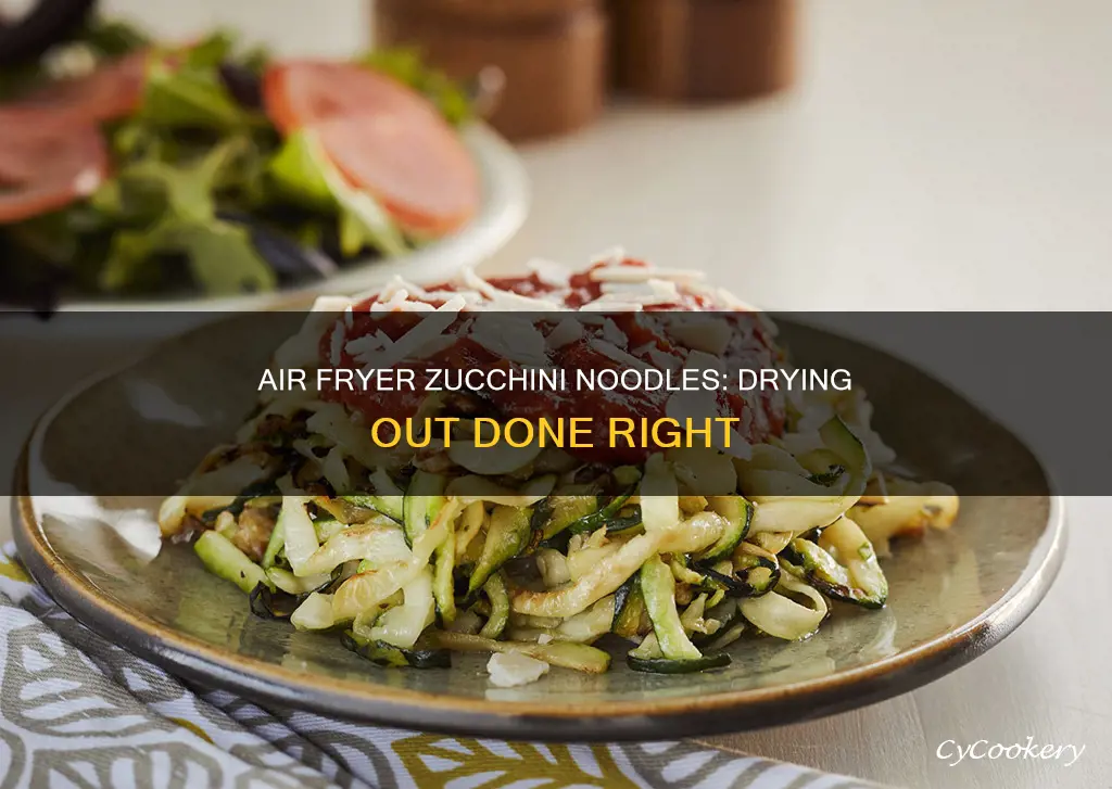 can i dry out zucchini noodles in the air fryer