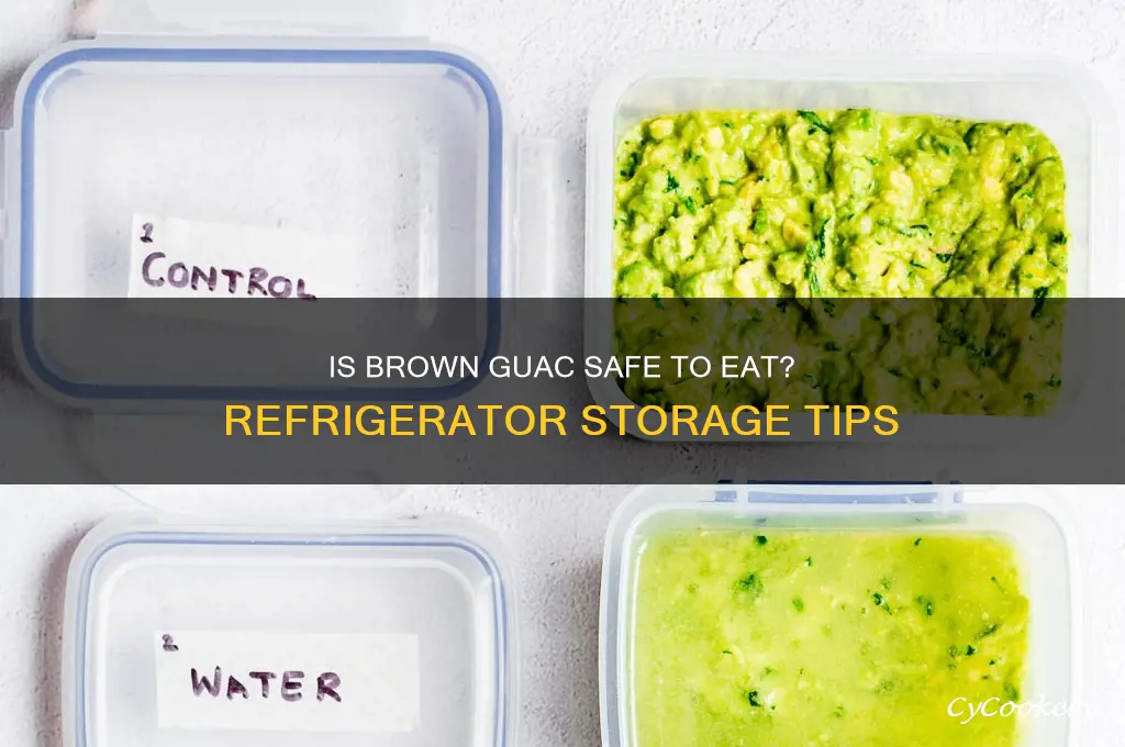can i eat brown guac from the refrigerator