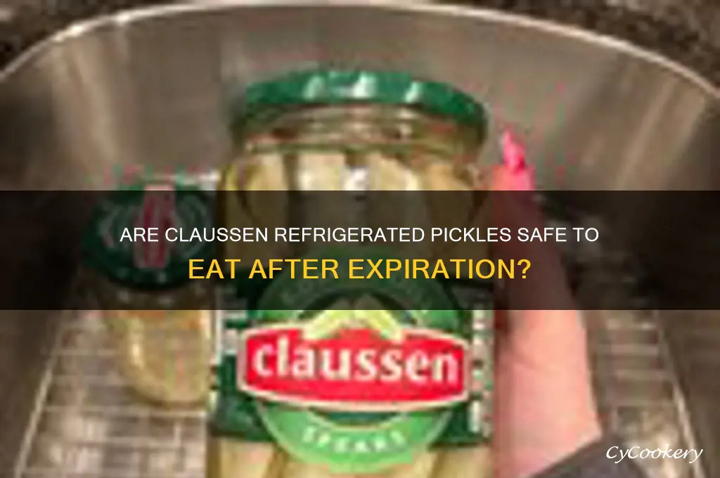 can i eat claussen refrigerated pickles after use by date