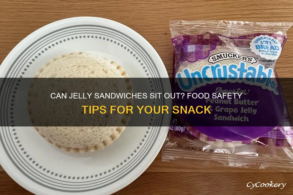 can i eat jelly sandwich stay out of the refrigerator