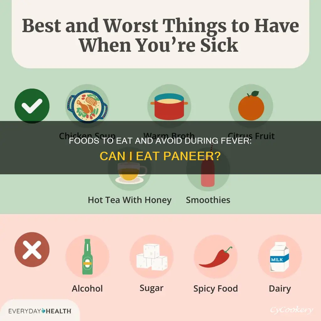 can I eat paneer in fever