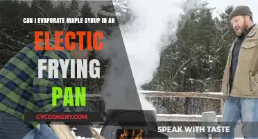 Evaporating Maple Syrup: Electric Frying Pan Method