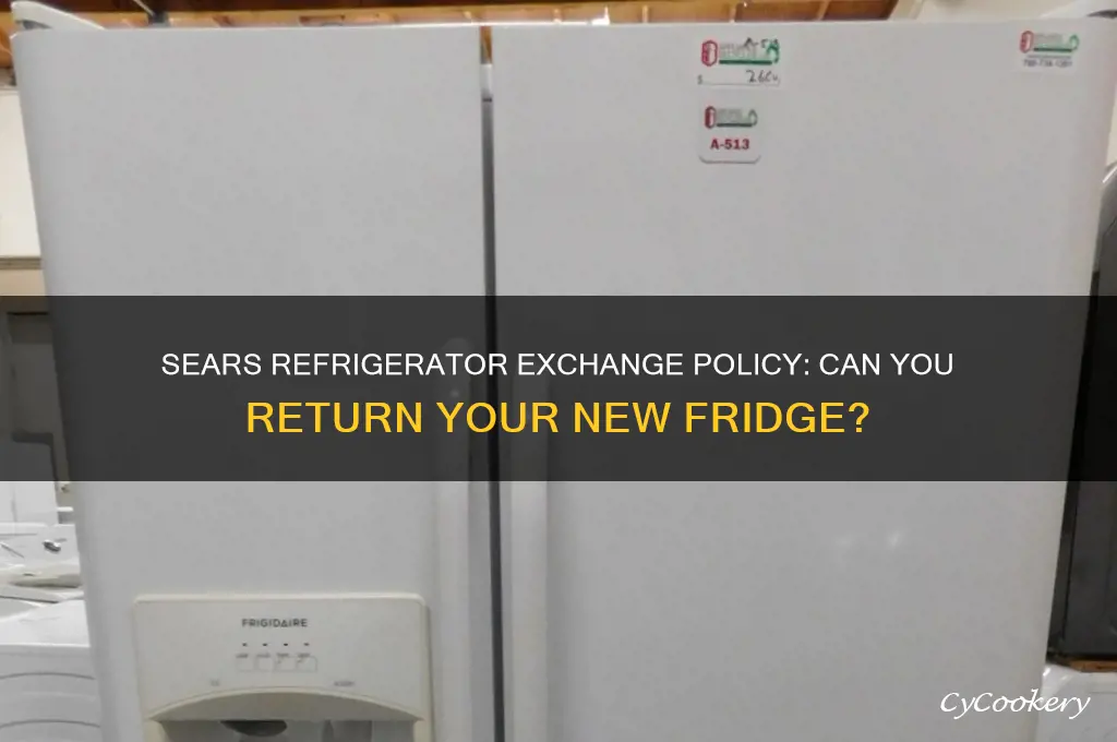 can i exchange my new refrigerator at sears