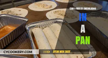 Freezing Enchiladas: Pan or No Pan?