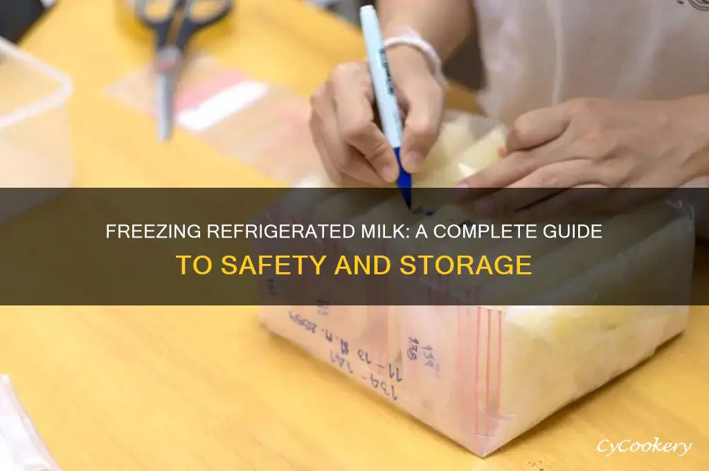 can i freeze refrigerated milk