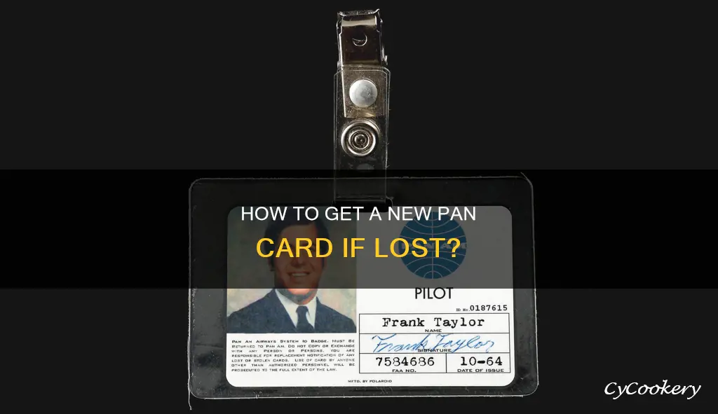can I get a new pan card if lost
