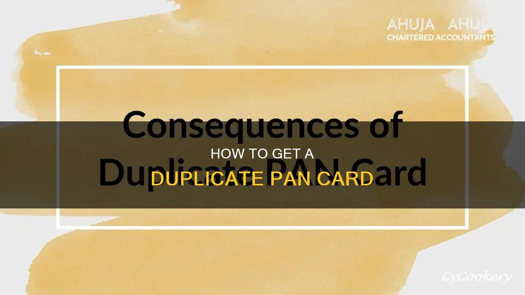 can I get duplicate pan card