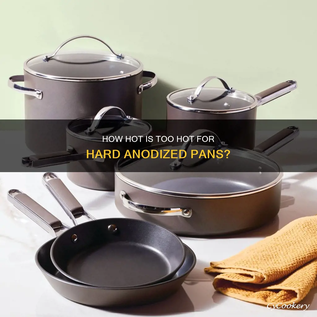 can I get hard anondized pans very hot