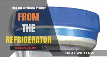 Micafungin Administration: Is Refrigerated Injection Safe and Effective?