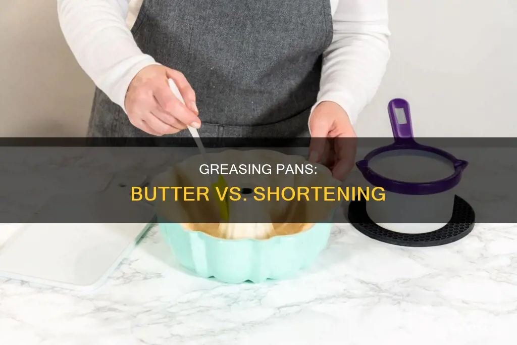 can I grease a pan with butter instead of shortening