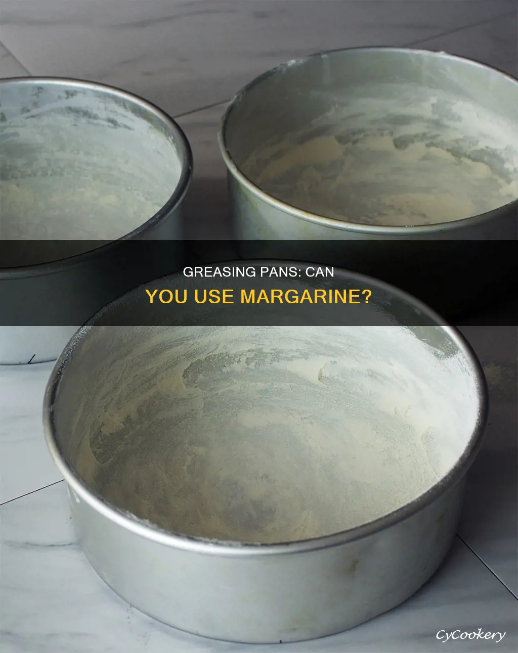 can I grease a pan with margarine