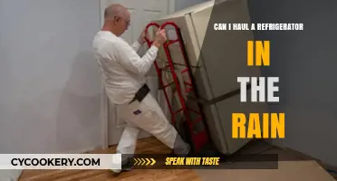 Hauling a Refrigerator in the Rain: Tips and Precautions