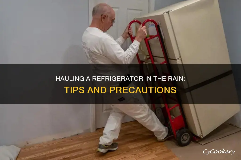 can i haul a refrigerator in the rain