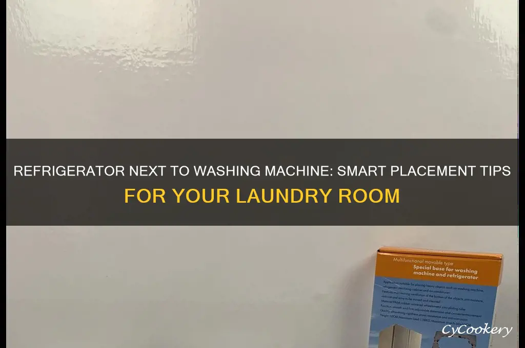 can i have a refrigerator next to a washing machine