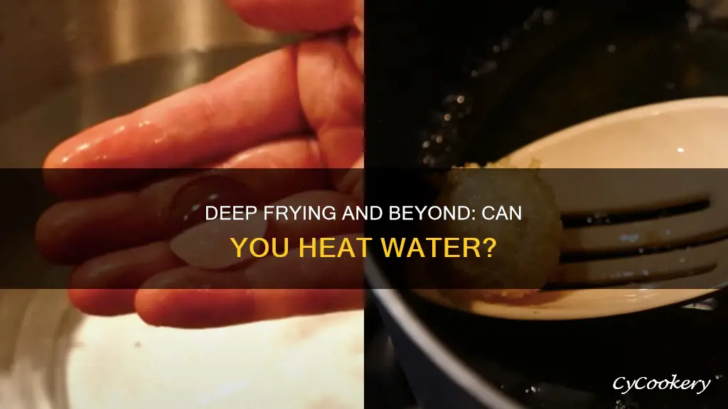 can i heat up water in my deep fryer