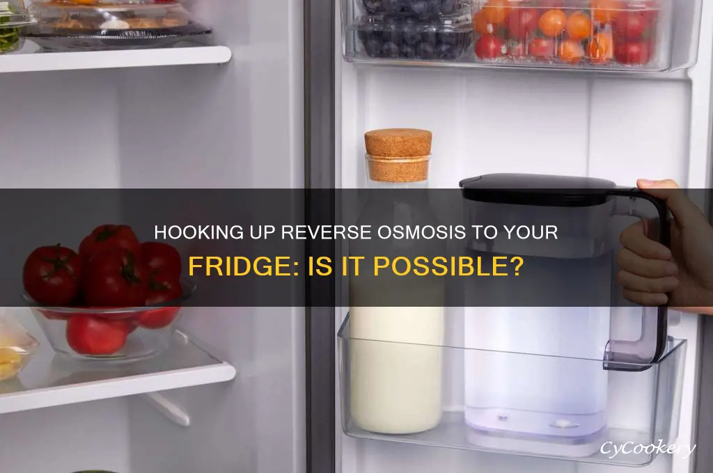 can i hook up my reverse osmosis to refrigerator
