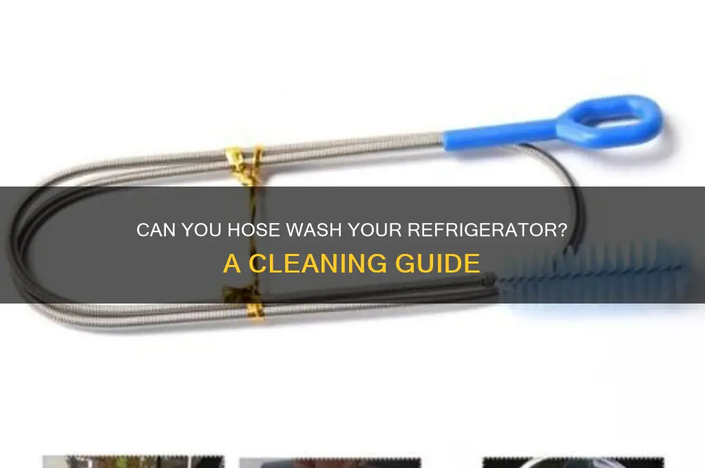 can i hose wash my refrigerator