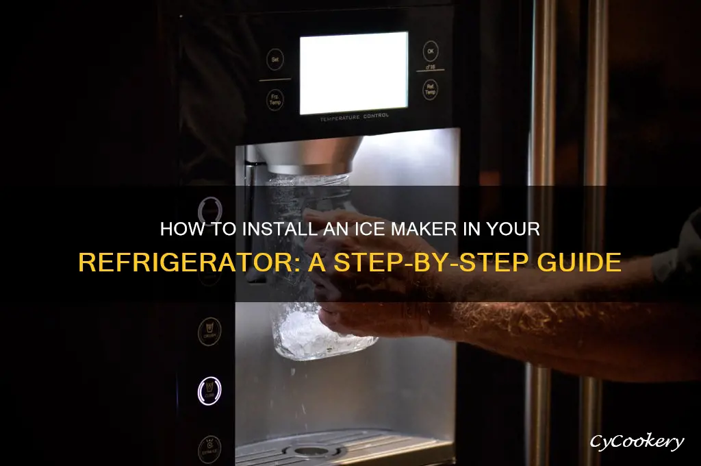 can i install ice maker refrigerator
