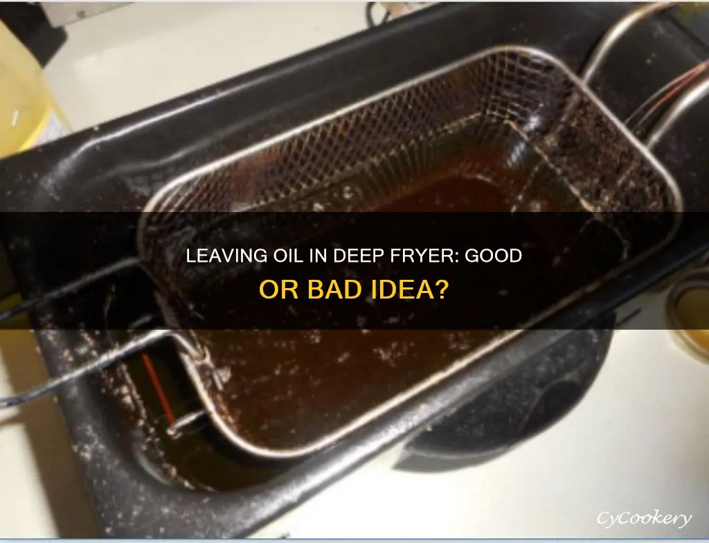 can i just leave oil in my deep fryer