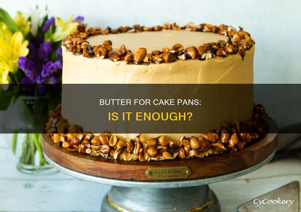 can I just use butter when coating a cake pan