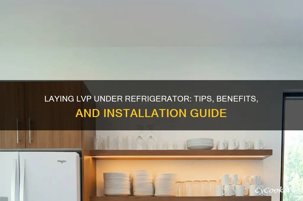 can i lay lvp under refrigerator