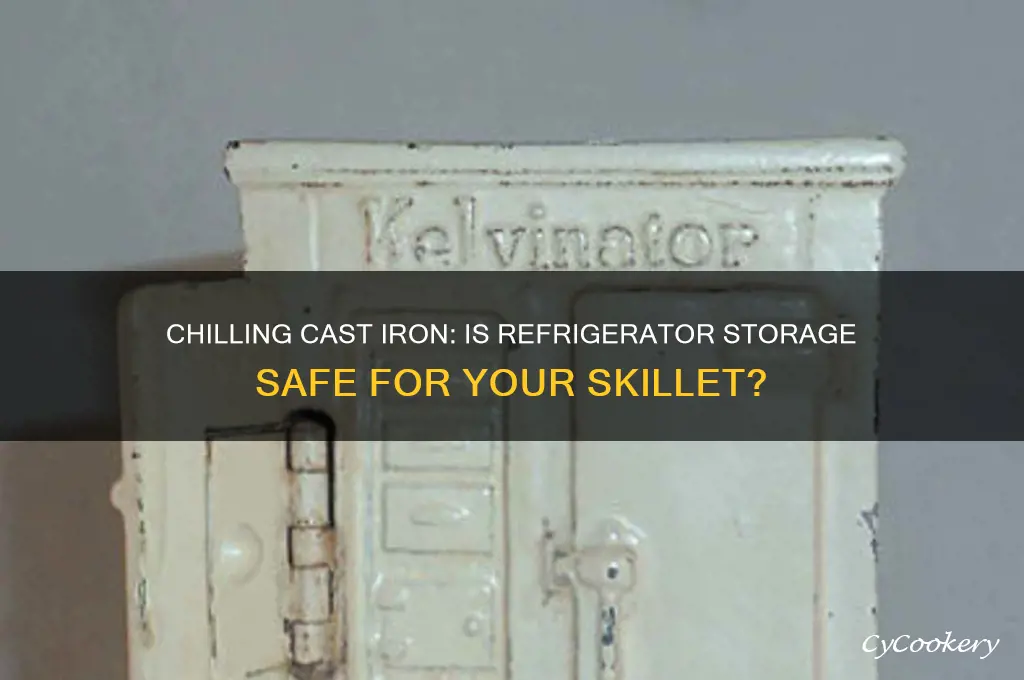 can i leave a cast iron skillet in the refrigerator