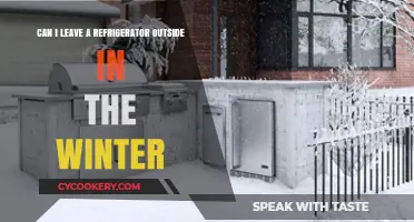 Winter Refrigerator Storage: Safe to Leave Outside in Cold Weather?