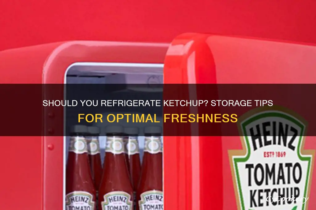 can i leave refrigerate ketchup