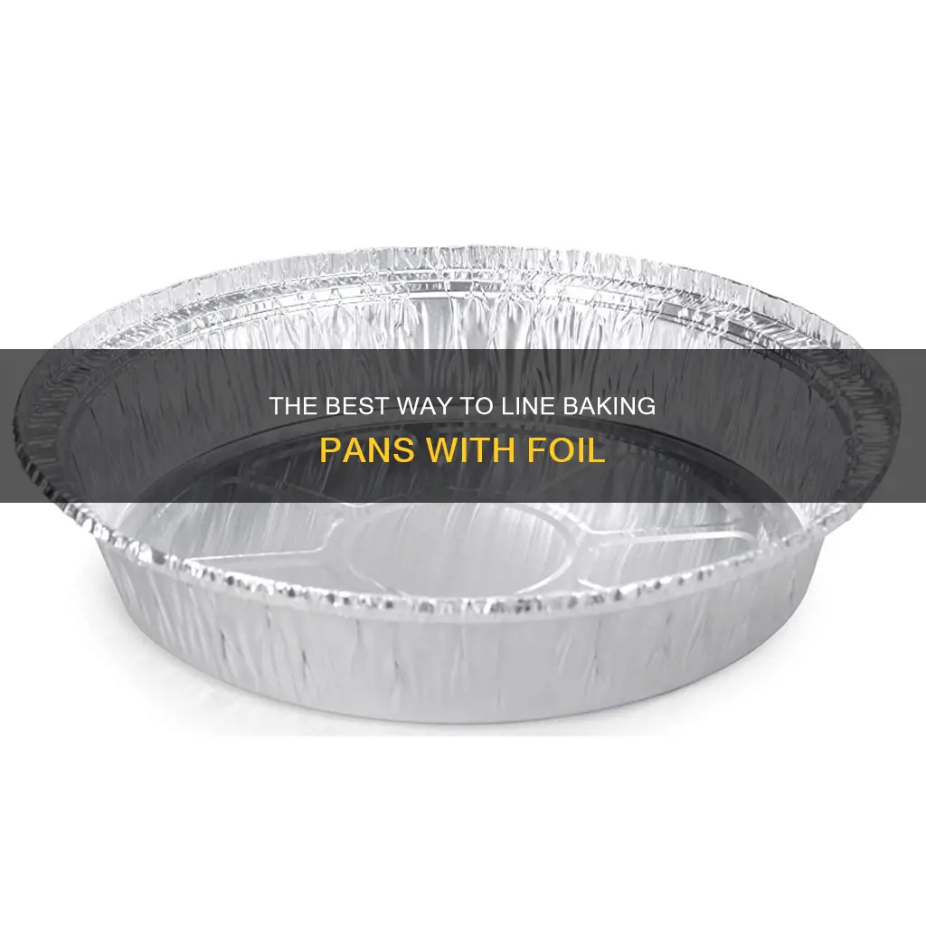 can I line a baking pan with foil