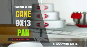 Making a 9-inch Cake in a 9x13 Pan: Is It Possible?