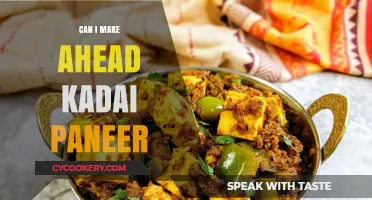 Make-Ahead Kadai Paneer: How Far in Advance?