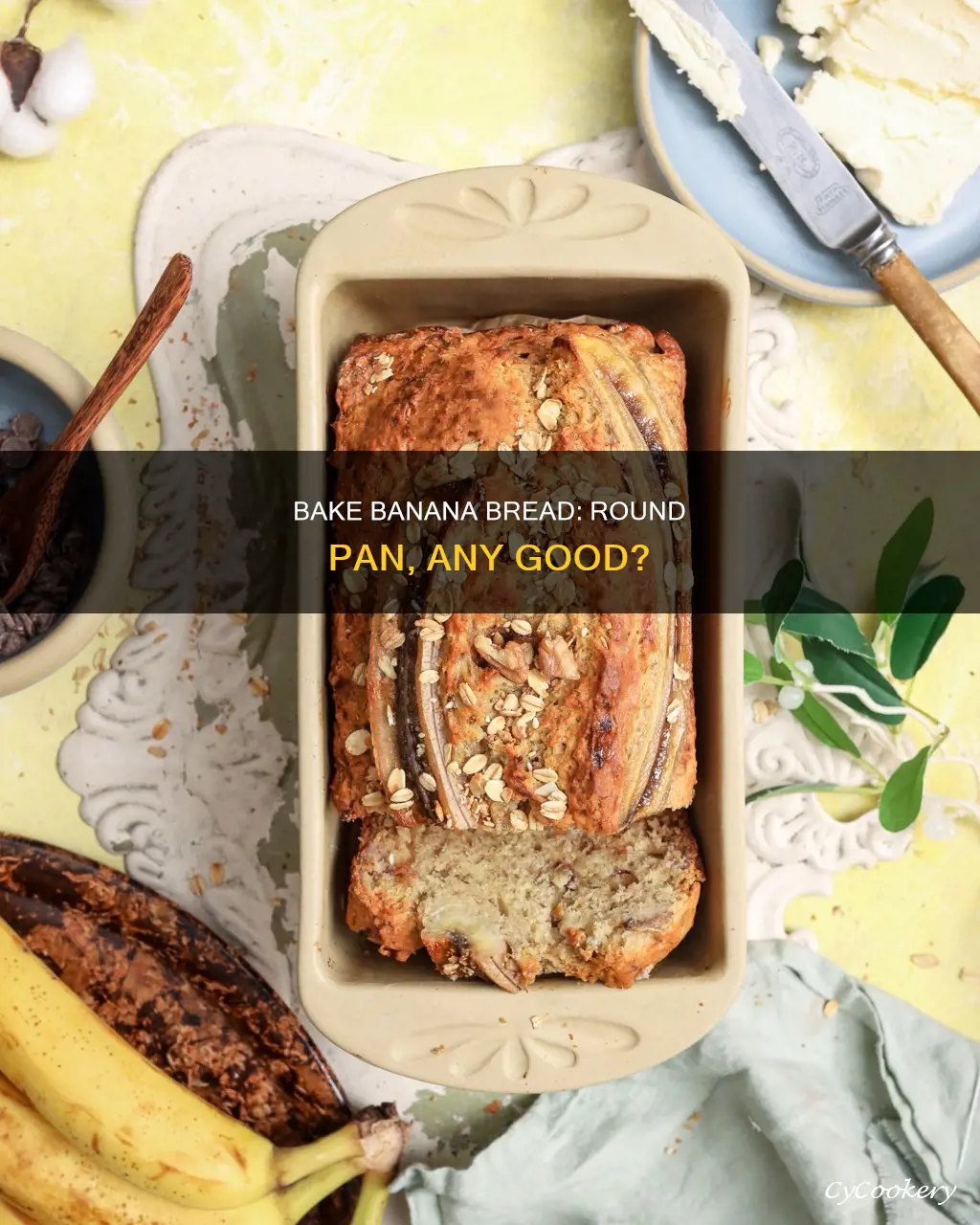 can I make banana bread in a round pan