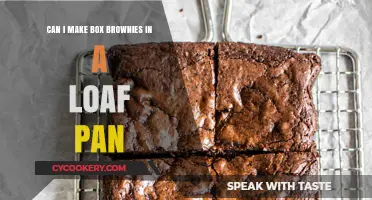 Making Box Brownies in a Loaf Pan: Is it Possible?