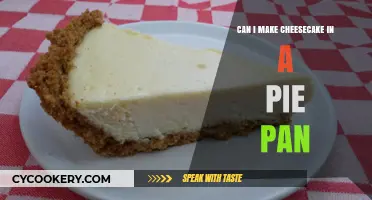Cheesecake in a Pie Pan: Does it Work?