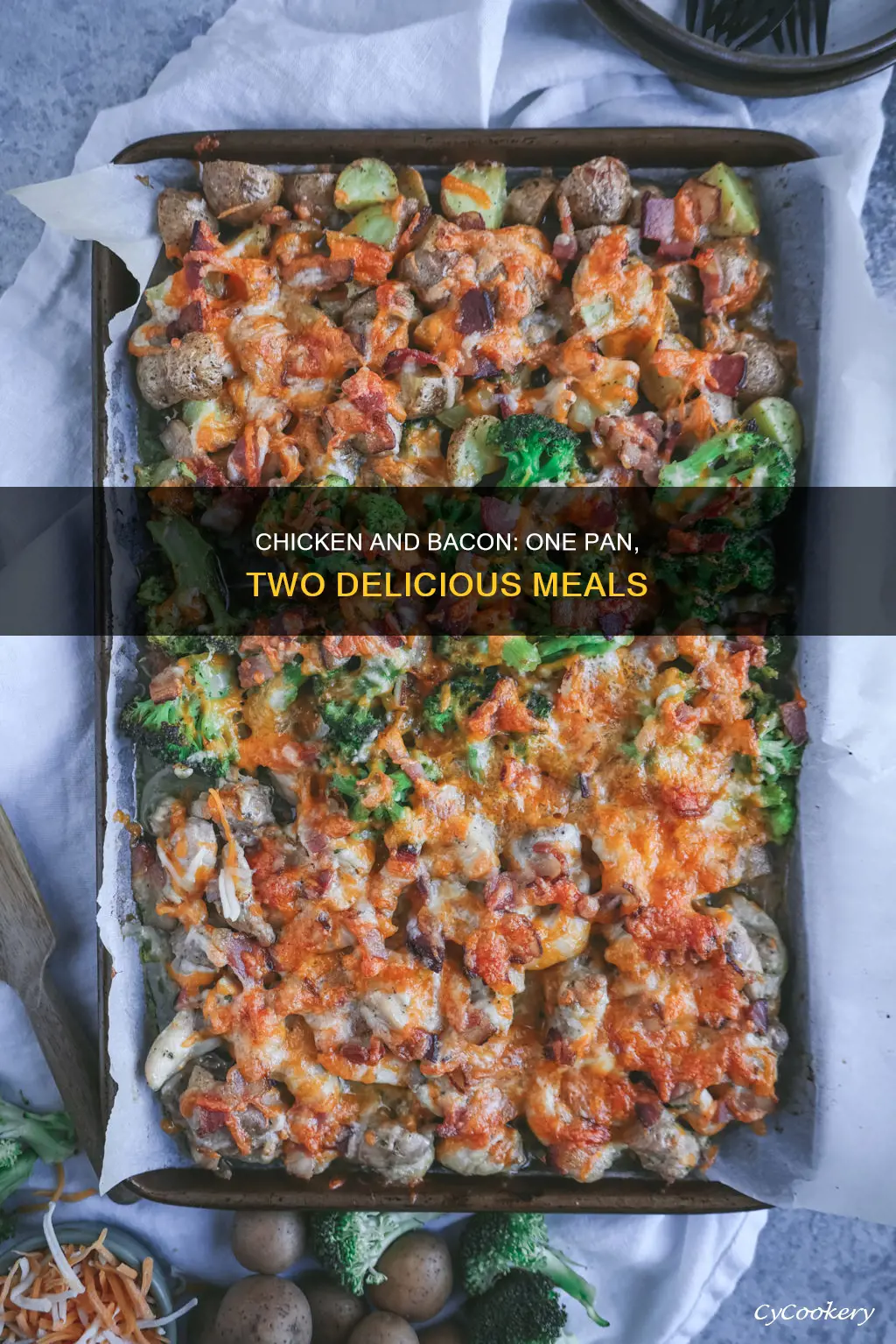 can I make chicken then bacon in the same pan