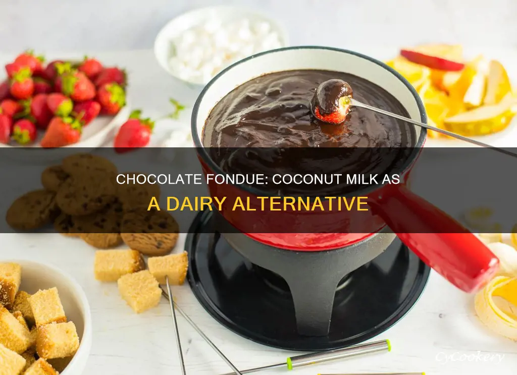 can i make chocolate fondue with coconut milk