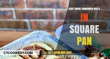 Baking Cinnamon Rolls: Square Pan, Round Rolls