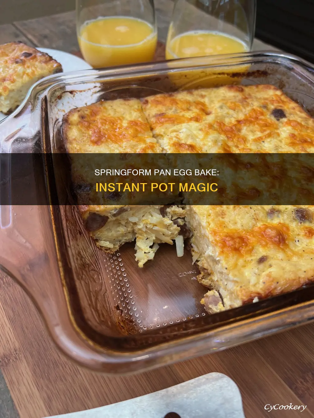 can I make egg bake in instant pot springform pan