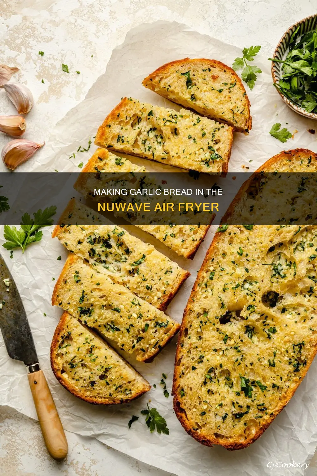 can i make garlic bread in the nuwaveair fryer