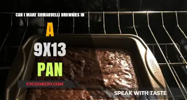 Baking Ghirardelli Brownies: 9x13 Pan Perfection