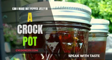 Hot Pepper Jelly in a Crock Pot: A Spicy, Sweet Treat